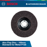 Bosch Alox Flap Disc - 100mm Standard for Metal P120